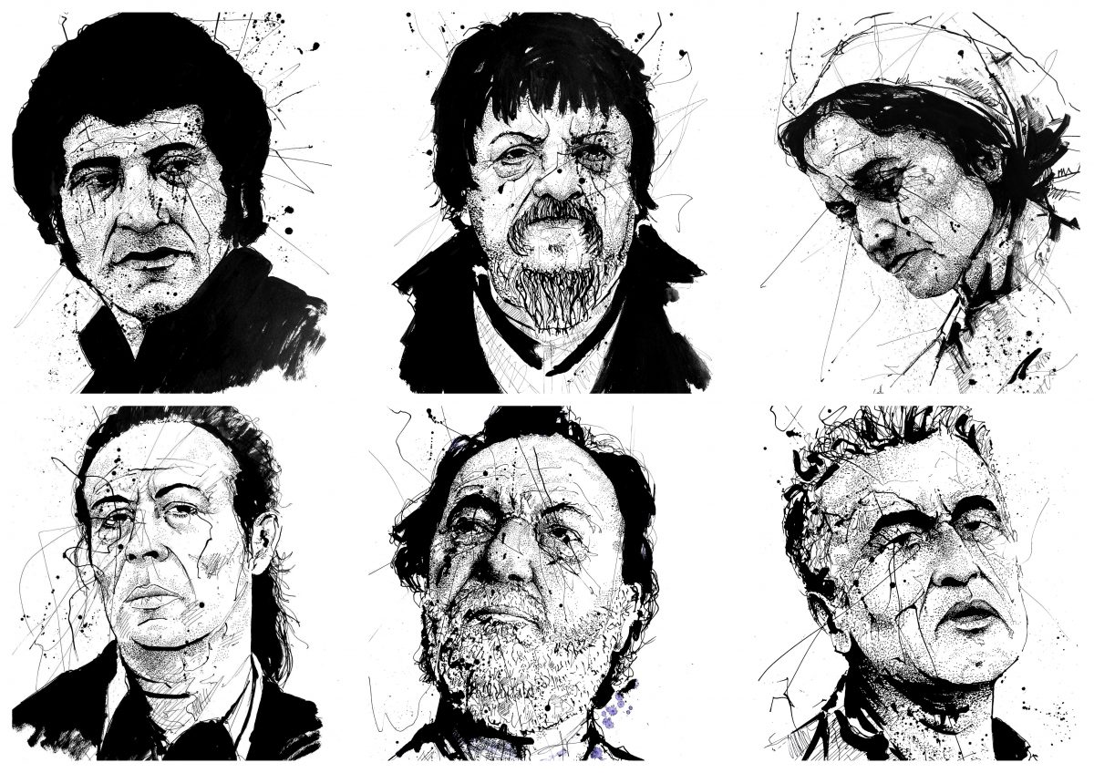 Dibujo de retrato y caricatura