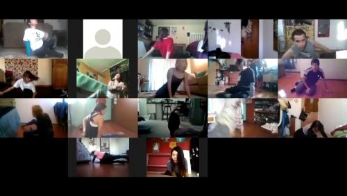 Conocerse a través del movimiento fue parte de lo aprendido en el taller «Danza Performática